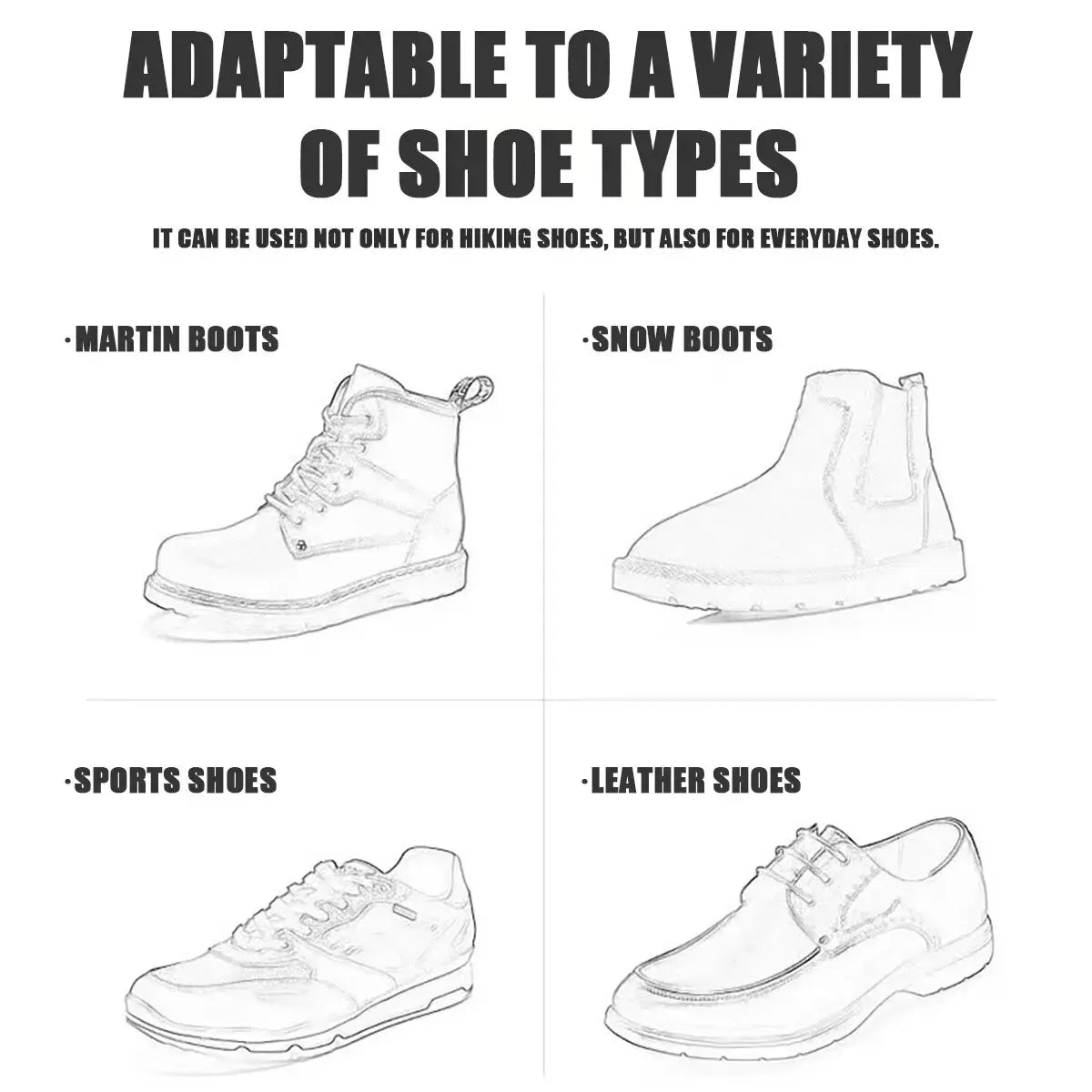 1 Pair 5 Studs Anti-Skid Ice Snow Camping Walking Shoes Winter Safety Boots Universal Professional Climbing Crampons