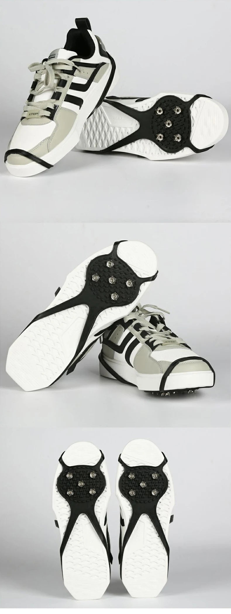 1 Pair 5 Studs Anti-Skid Ice Snow Camping Walking Shoes Winter Safety Boots Universal Professional Climbing Crampons