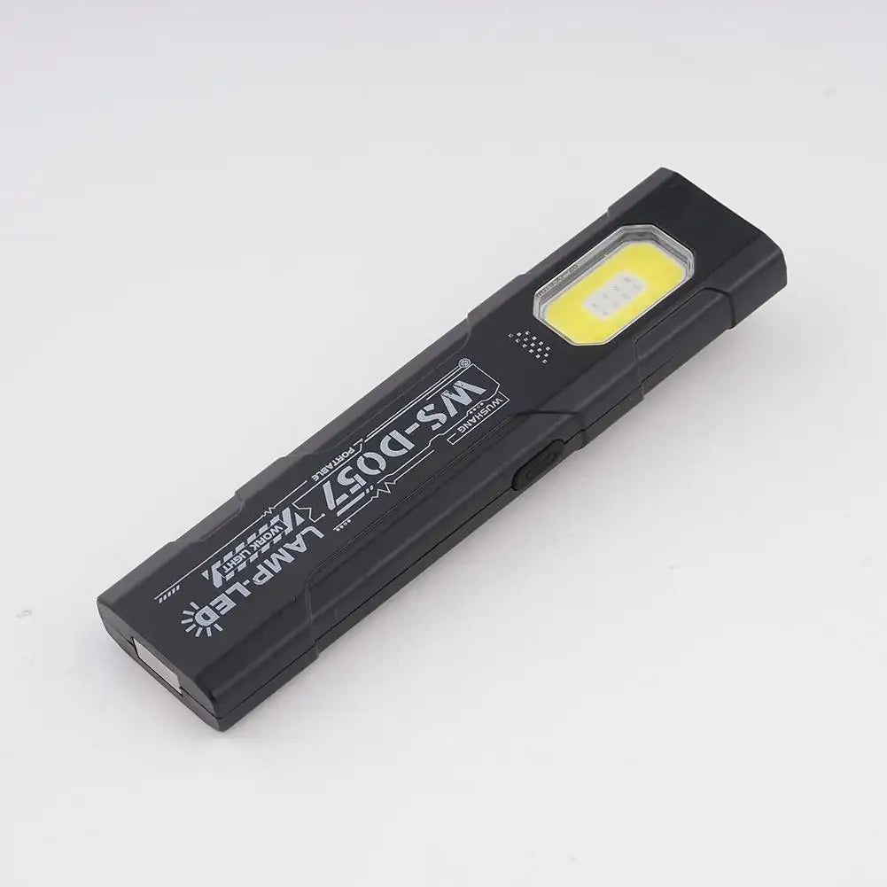 Powerful Mini COB LED Keychain Flashlight USB C Rechargeable Hanging Work Light Waterproof Keyring Camping Walking Pocket Lamp