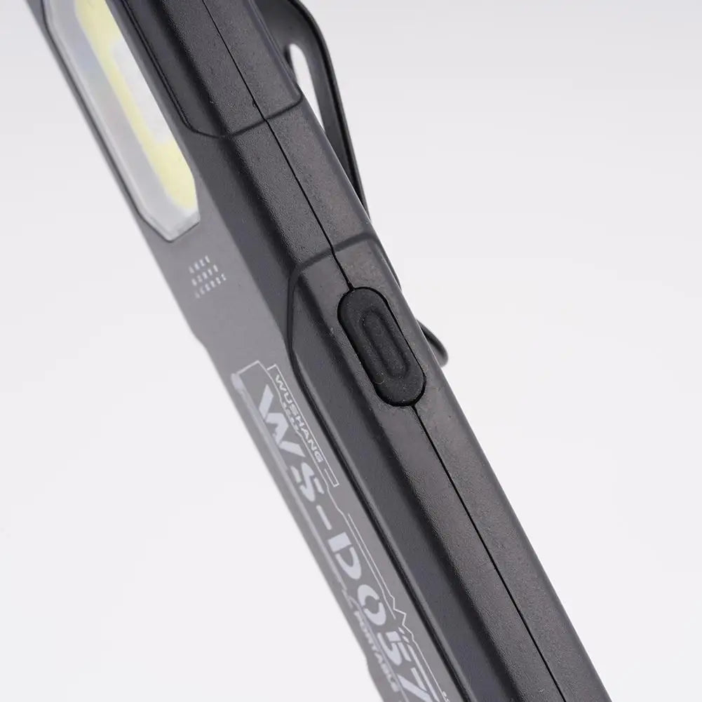 Powerful Mini COB LED Keychain Flashlight USB C Rechargeable Hanging Work Light Waterproof Keyring Camping Walking Pocket Lamp